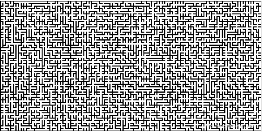 Python迷宫生成和迷宫破解算法实例