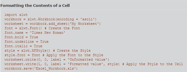 Python使用xlwt模块操作Excel的方法详解