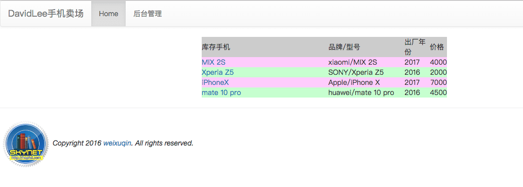 基于 Django 的手机管理系统实现过程详解