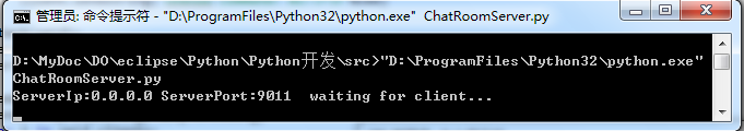 Python实现的使用telnet登陆聊天室实例