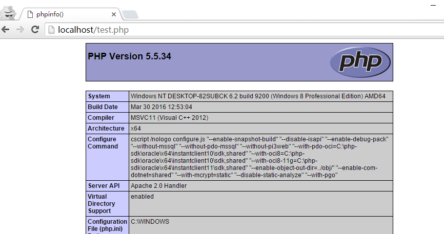 详解配置 Apache 服务器支持 PHP 文件的解析