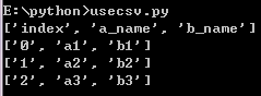 Python实现的简单读写csv文件操作示例
