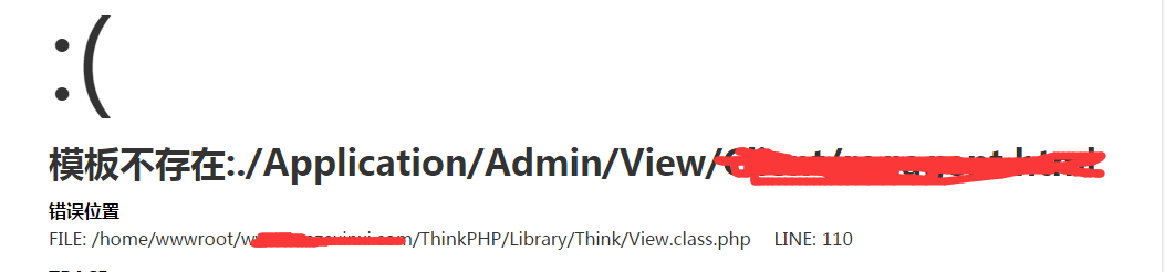 thinkphp项目部署到Linux服务器上报错“模板不存在”如何解决
