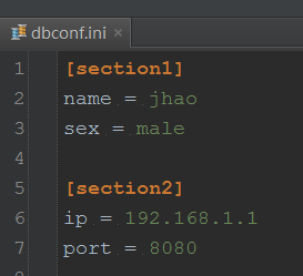 Python使用自带的ConfigParser模块读写ini配置文件