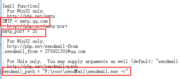 PHP实现在windows下配置sendmail并通过mail()函数发送邮件的方法