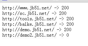 PHP实现批量检测网站是否能够正常打开的方法