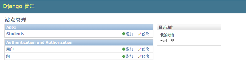 Python学习之Django的管理界面代码示例