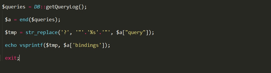 Laravel SQL语句记录方式(推荐)