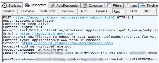 Python(Tornado)模拟登录小米抢手机