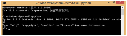 在Windows8上的搭建Python和Django环境