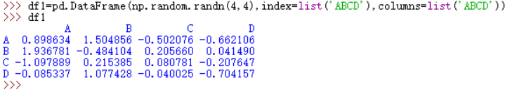 Pandas库之DataFrame使用的学习笔记