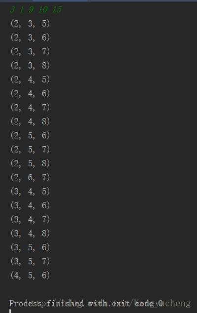 python实现n个数中选出m个数的方法