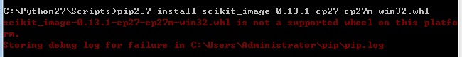 Python使用pip安装报错：is not a supported wheel on this platform的解决方法
