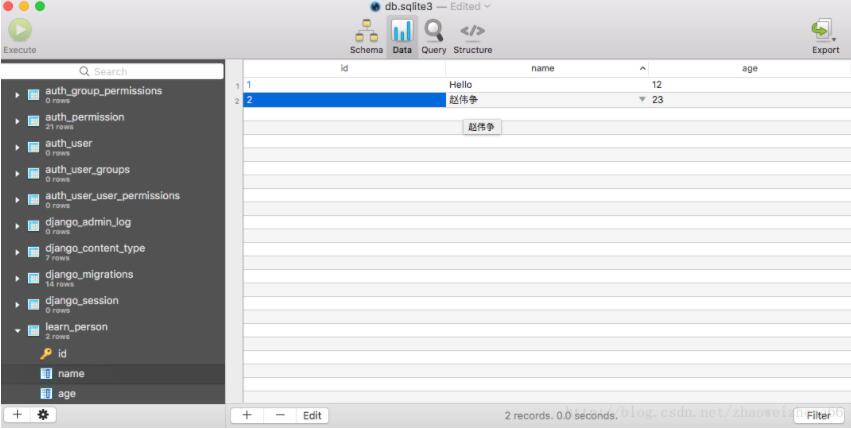 Pycharm 操作Django Model的简单运用方法
